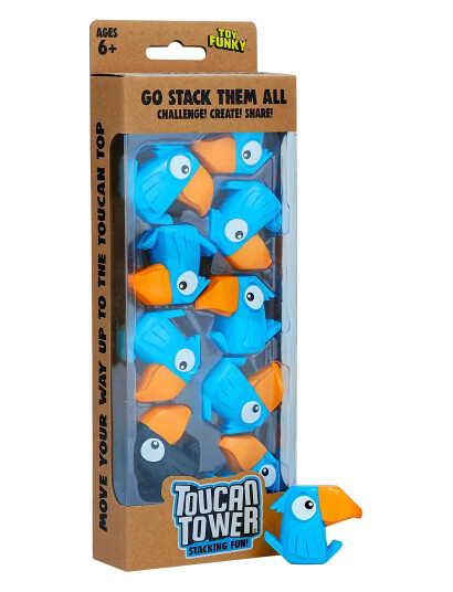 Funhouse Games Toucan Tower Blå Barnespill for Barn