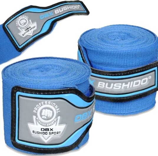 Elastisk hand wraps boxing blå 4 meter