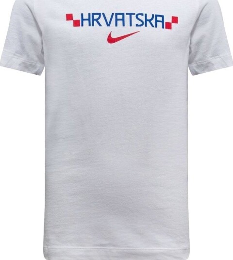 Kroatia T skjorte Graphic World Cup 2026   Hvit/Hyper Royal/Rød Barn   Nike størrelse M: 137 147 cm