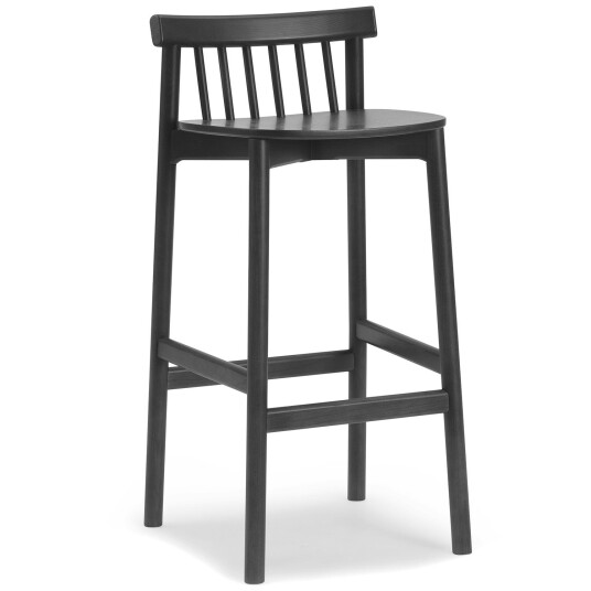 Normann Copenhagen Pind Barstol 75 cm Black Stained Ask