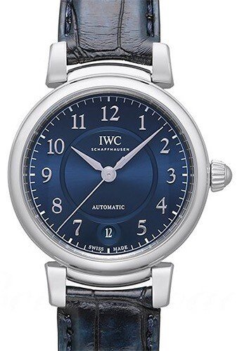 IWC Dameklokke IW458312 Da Vinci Blå/Lær Ø36 mm