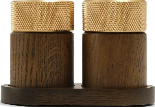 Gejst Sina Salt And Pepper Mill Dark Ash/ Brass - Brown - Ø6X9