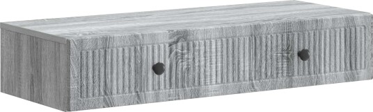 vidaXL Vegghengt Sidebord Grå sonoma 87,5 x 34,5 x 17 cm vidaXL Vegghengt Sidebord Grå sonoma 87,5 x 34,5 x 17 cm