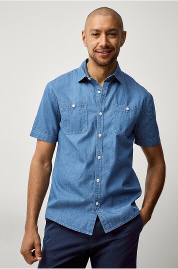 Ellos Collection Denimskjorte Walter Blå