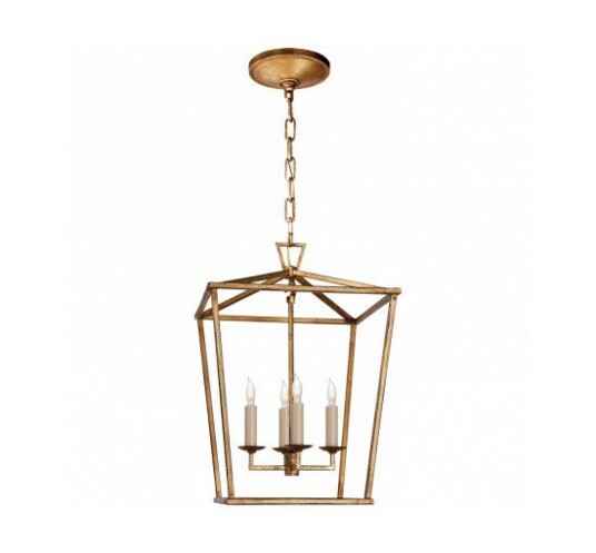 Darlana Lantern Gilded Iron Small