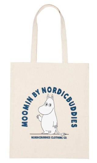 Nordicbuddies Mummi handlenett Mummitrollet beige