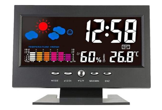 Digital LED-Klokke, Alarm, Dato og Termometer Digital LED-Klokke, Alarm, Dato og Termometer