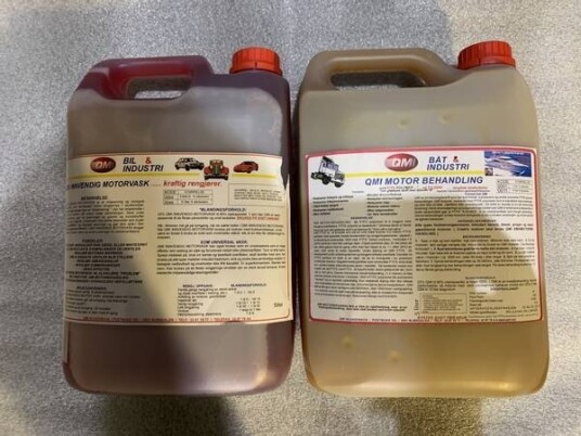 Qmi Motorbehandling m.PTFE 5ltr + Innvendig Motorvask 5ltr.