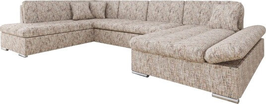 Zumar Sofa med Sjeselong og Divan 4 seter   Flerfarget/Beige