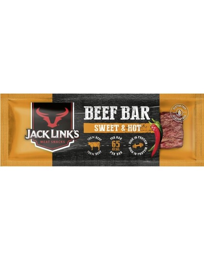 Jack Link"s Meat Snacks Beef Jerky Bar Sweet & Hot 22,5 g USA Import