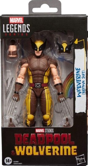 Northix Marvel Legends Deadpool & Wolverine Brown Suit Figur 15 cm