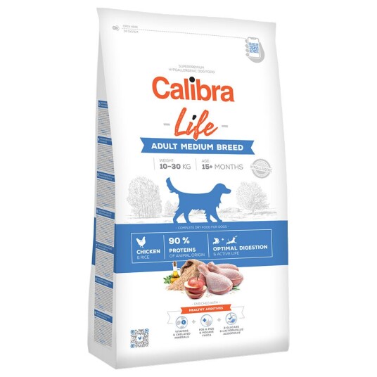 Calibra Life Kylling Hundemat for Voksne Medium Raser 12 kg Calibra Life Kylling Hundemat for Voksne Medium Raser 12 kg