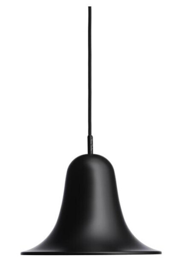 Verner Panton Pantop Taklampe Matt Sort Ø23 cm Verner Panton Pantop Taklampe Matt Sort Ø23 cm