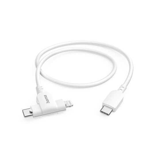HAMA Ladekabel Usb c Til Eller Lightning 1,5m White