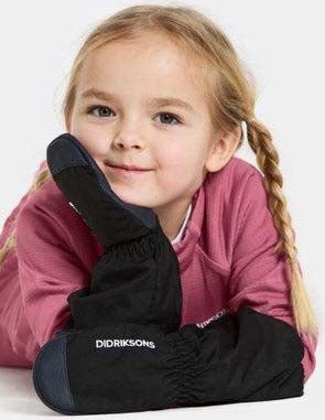 Didriksons Skallvotter for Barn, Svart, 0-2 år - Vind- og Vanntette