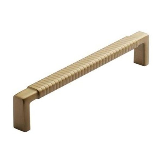 BESLAG DESIGN RATTAN 160 MM HÅNDTAK BØRSTET MESSING 352010-11