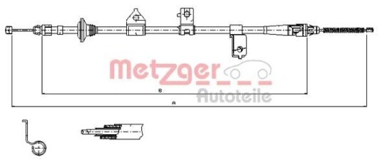 Metzger Tautrekk parkeringsbrems METZGER 17.6027