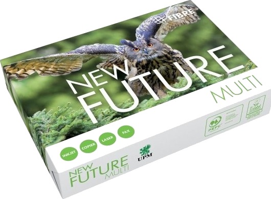 Printerpapir New Future Multi A4 Hvid 80G   Kasse Med 5 Pakker Á 500 Ark