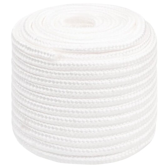Båttau helhvit 16 mm 50 m polypropylen