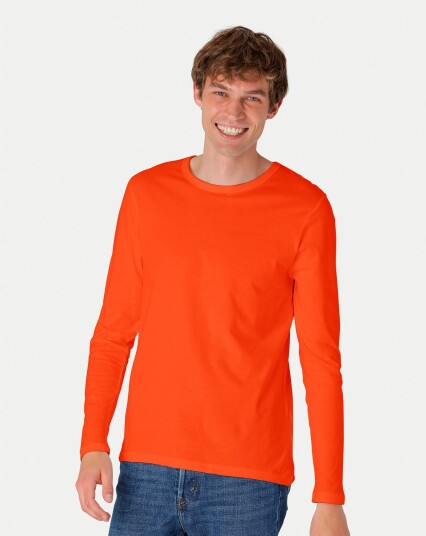 Neutral Organic   Mens Long Sleeve T shirt Oransje
