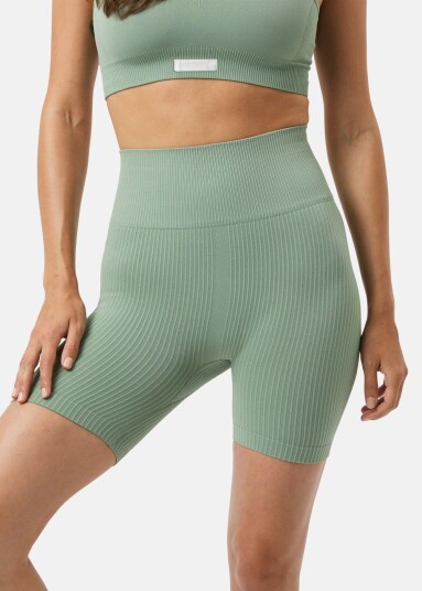 Björn Borg Studio Seamless Ribbed Shorts Lily Pad Xs Treningsshorts