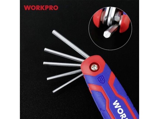Workpro Udvendig Sekskant Hexagon-Skruenøgle 1.5 Mm, 2.0 Mm, 2.5 Mm, 3.0 Mm, 4.0 Mm, 5.0 Mm, 6.0 Mm, 8.0 Mm Workpro Udvendig Sekskant Hexagon-Skruenøgle 1.5 Mm, 2.0 Mm, 2.5 Mm, 3.0 Mm, 4.0 Mm, 5.0 Mm, 6.0 Mm, 8.0 Mm