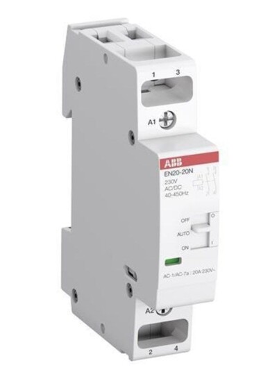 ABB En20-20n-01 installation contactor 2no/0nc 24v ac/dc (3471523007574)