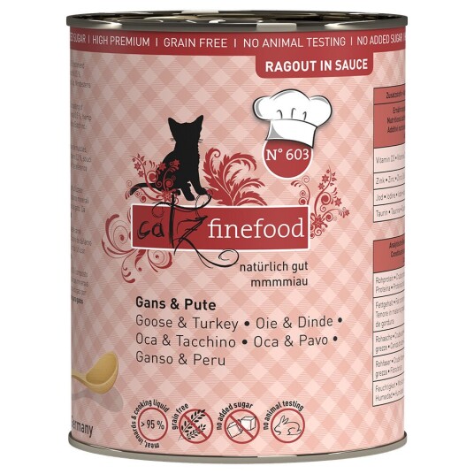 Catz Finefood Ragout 6 X 380 G No.603 Gås & Kalkun