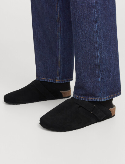Jack & Jones Jfwlouis Suede Mule Black 46