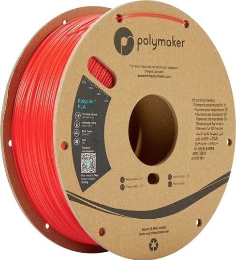 Polymaker Polylite Pla 1 Kg 1.75 Mm Raudonas