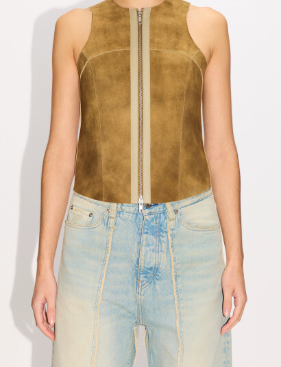 Hope Sculpt Top Tobacco Suede - Brown - 42