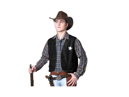 Festartikel Müller Gmbh Sort Cowboy Vest Festartikel Müller Gmbh Sort Cowboy Vest