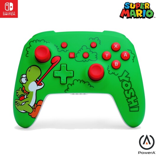 PowerA Nintendo Switch trådløs kontroller Hungry Yoshi Edition