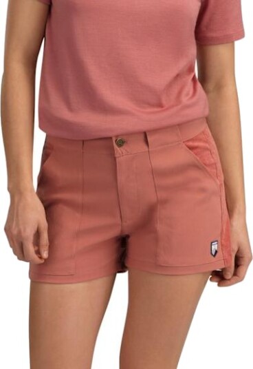 WoolLand Romsdalseggen 3" Cord Shorts Dame Burned Rose M