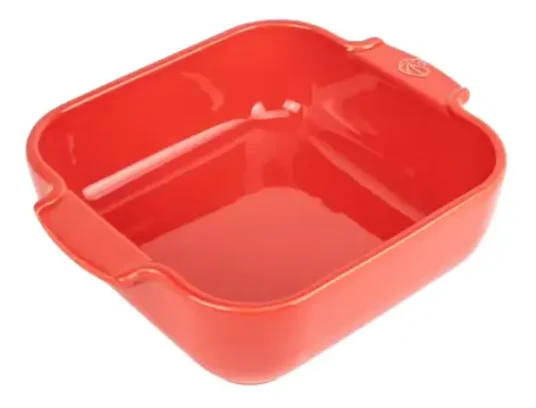 Peugeot Appolia Keramisk Firkantet Rød 21 Cm   Red   21 CM