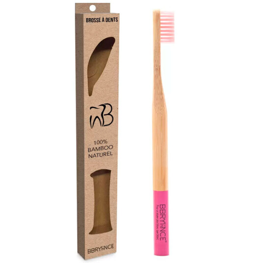 Bambus tannbørste Bbryance EcoBamboo PINK