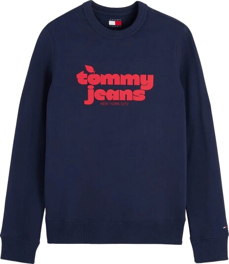 Tommy Jeans Tjw Reg Novelty Crew Ext Navy XXS