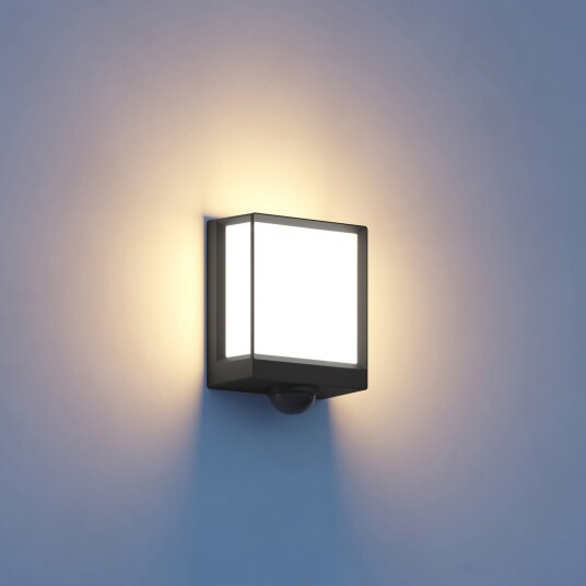 L40 SC Smart Sensor utendørs vegglampe, antrasitt – STEINEL L 40 SC Bluetooth - Metall - Kantet