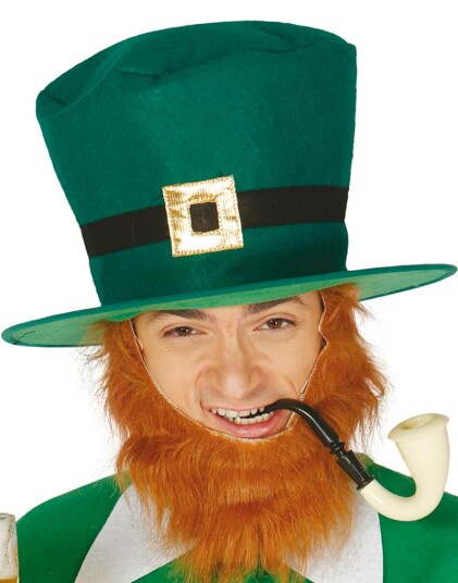 Fiestas Guirca St. Patricks Day Flosshatt med Bånd