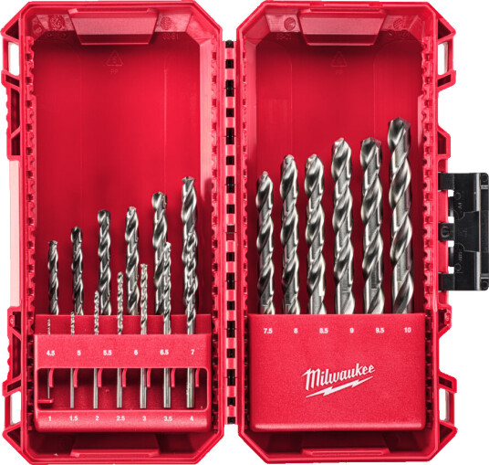 Milwaukee Thunderweb HSS Metallbor Borsett 19 Deler 1-10 mm DIN 338
