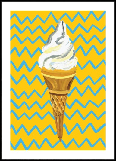 Sweet Soft Serve Cone Plakat / 40x50