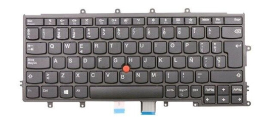 Lenovo Chicony - Brbart tastatur - til utskifting - Spansk - Svart
