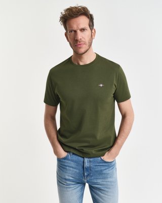 Gant Klassisk t-skjorte i regular-fit COUNTRY GREEN XXL Gant Klassisk t-skjorte i regular-fit COUNTRY GREEN XXL
