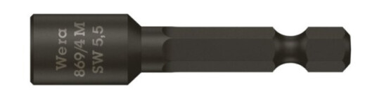 Wera 869/4 M Sekskantskrutrekker 1/4" 13 Mm Sort Håndverktøy