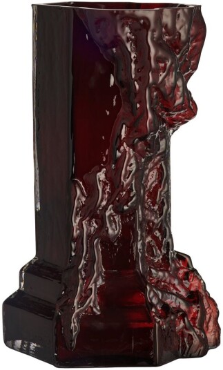 Kosta Boda Rocky Baroque vase 35 cm Oxblood