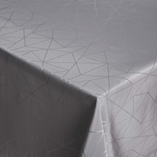 Nordstrand Home Bordduk 140x420 cm Jacquardduk med geometrisk mønster i grått Eksklusiv festduk