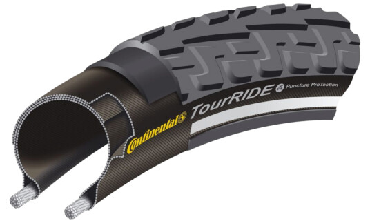 Continental Ride Tour 26'' x 1,75, sykkeldekk STD Black