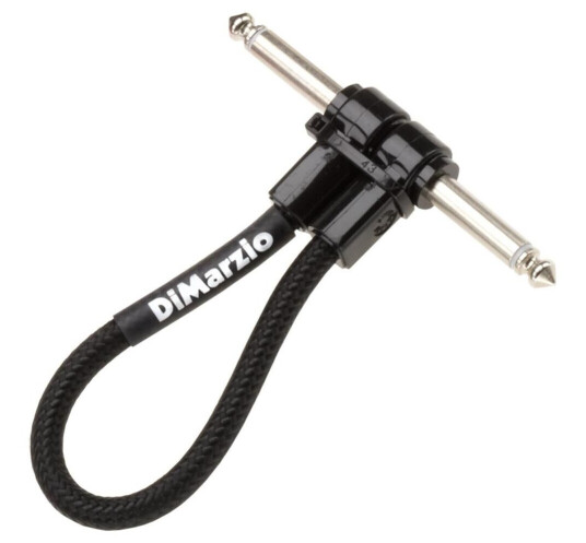 Dimarzio Ep17j06rrbk Patchkabel Braided 15 Cm. 2 Vinklade Svart