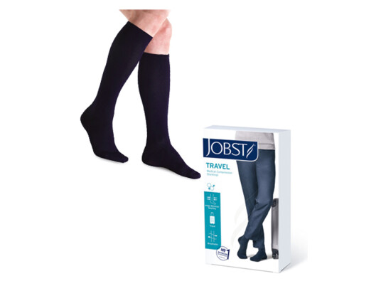 JOBST Travel knestrømpe klasse1, 37/38, sort, 1 par JOBST Travel knestrømpe klasse1, 37/38, sort, 1 par