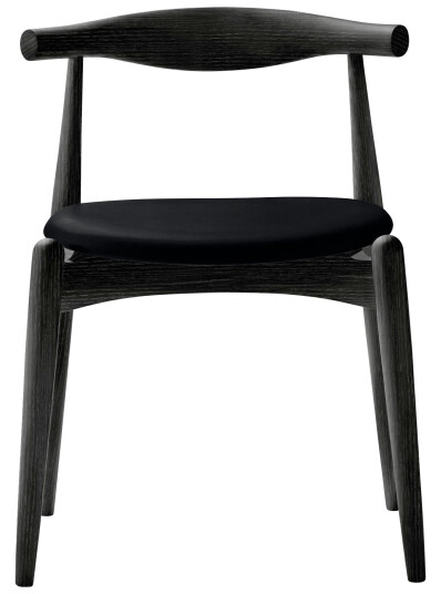 Carl Hansen & Søn CH20 Elbow Chair svart lakkert eik / Lær gruppe C Sif 98